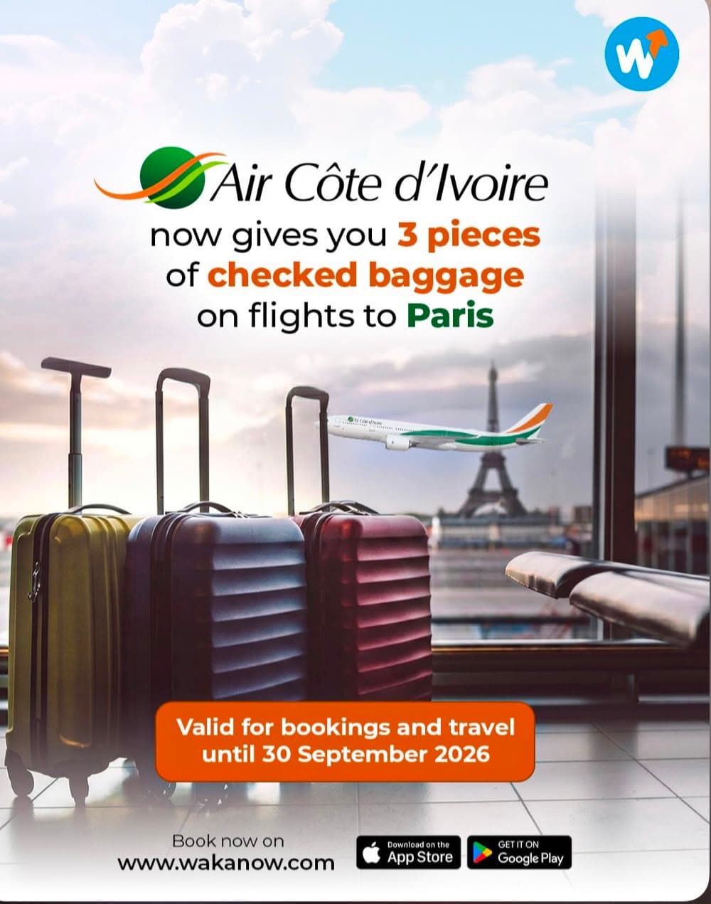 Offering 3 Pieces of Checked Baggage on Flights to Paris