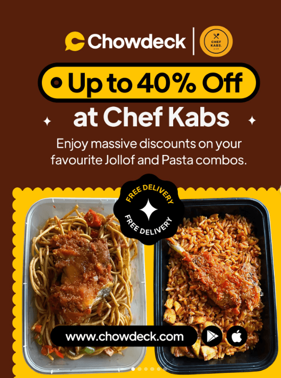 Enjoy Up to 40% OFF at Chef Kabs and FREE Delivery on Every Order.