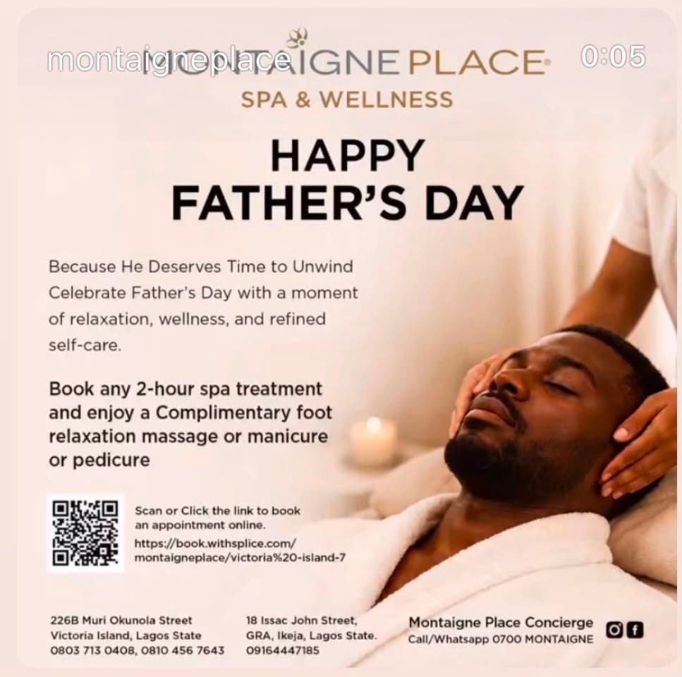 Enjoy a Complimentary Foot Relaxation Massage, Manicure, or Pedicure for Dad