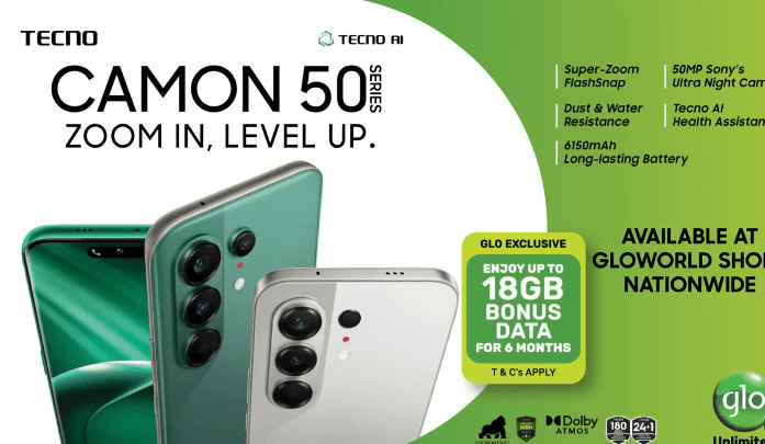 Enjoy Up to 18GB Bonus Data on Glo for 6 Months