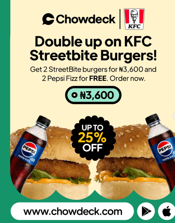 Double your Order for the same Price + Free Drinks on Every Order