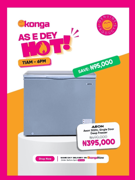 Save a Whopping ₦95,000 + Enjoy Same Day Delivery on Konga Now