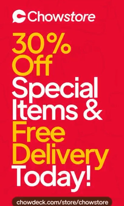 Enjoy 30% OFF Special Items and FREE Delivery on all Orders
