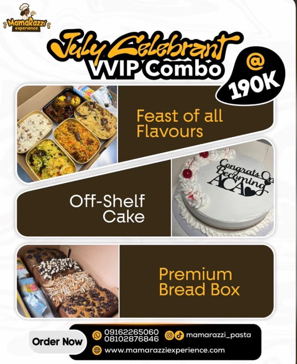 Enjoy Mind-blowing Discount on the July Celebrant Combo