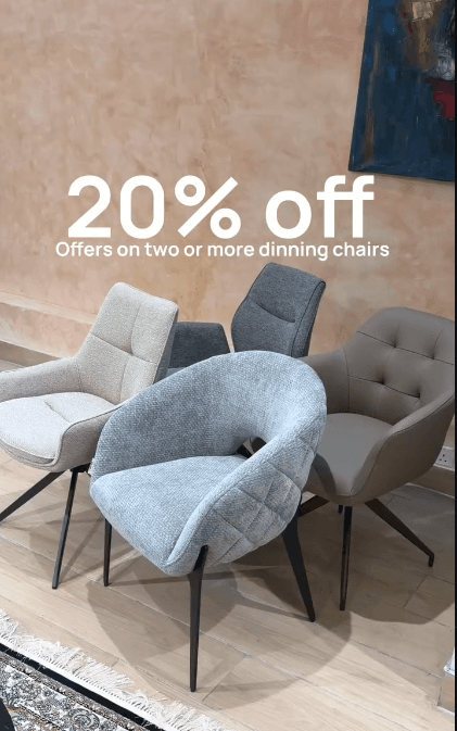 Enjoy UP TO 20% OFF Selected Dining Chairs