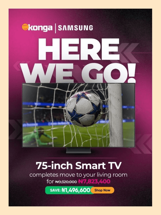 Save Over 1Million Naira on your 75-inch Smart TV Purchase