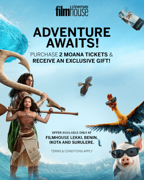 Get Amazing Exclusive Gift as you Purchase 2 tickets to see Moana