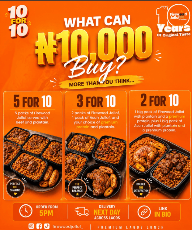 Enjoy Amazing Discount on your Jollof Rice Offer