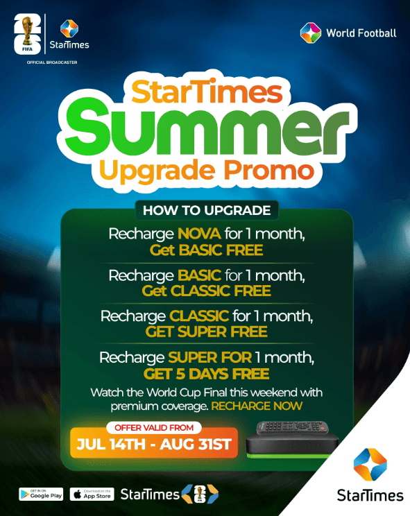 Recharge for One Month and Get an Upgrade to the Next Bouquet for FREE