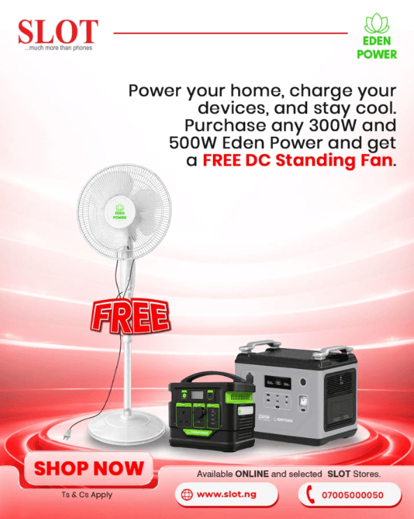 Purchase any Eden Power Station and Receive a Free DC Standing Fan