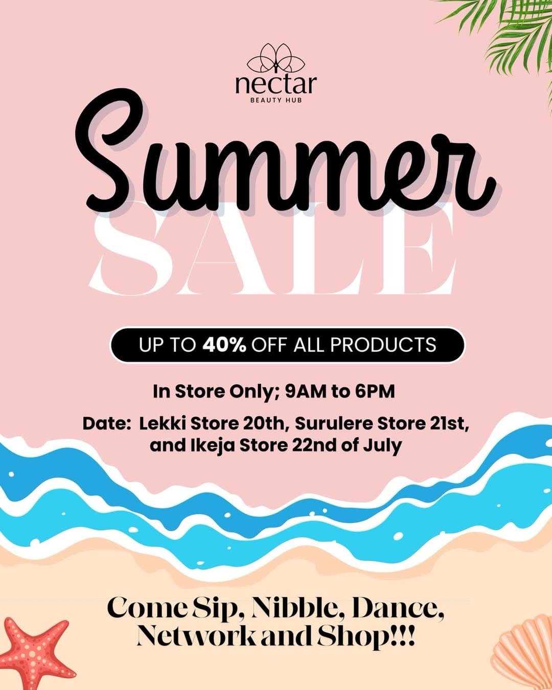 Nectar Beauty Hub Summer Sale - 40% Off