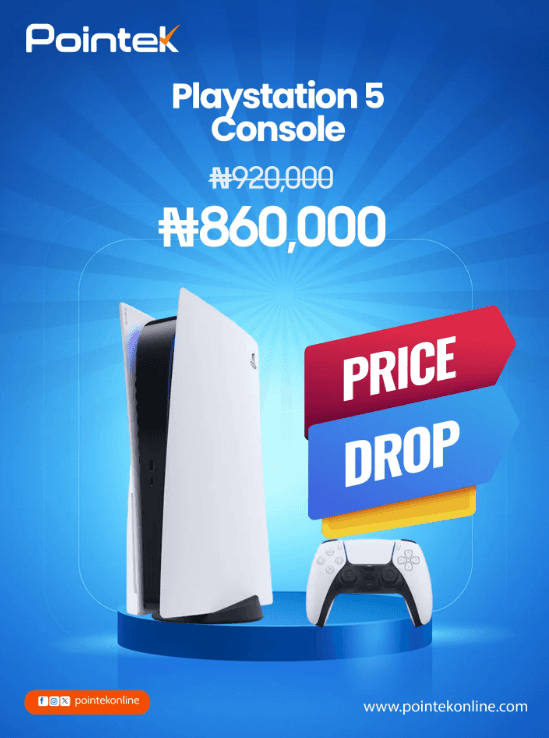 Enjoy ₦60,000 OFF on PlayStation 5