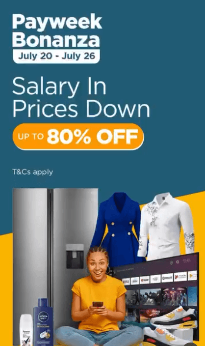 80% OFF on Jumia Payweek Bonanza