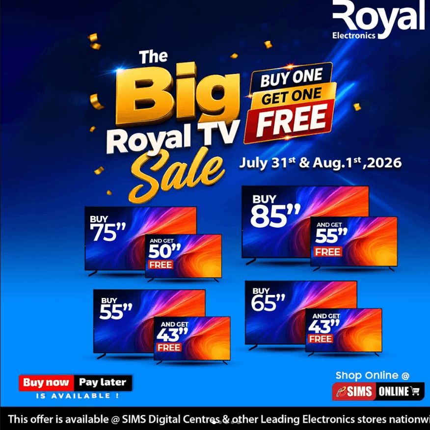 Buy a Royal Smart TV and Get Another TV FREE