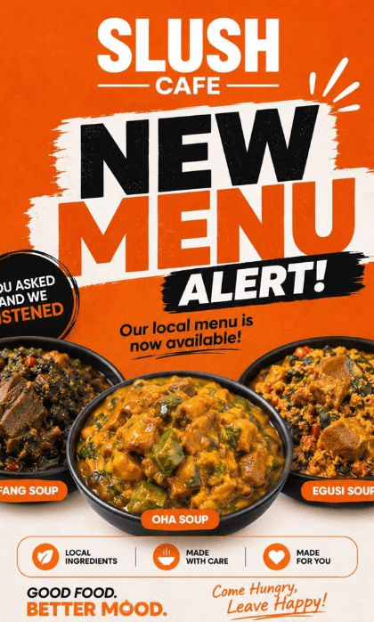 Get 50% Discount when you Pre-order Your Lunch with Slush Cafe