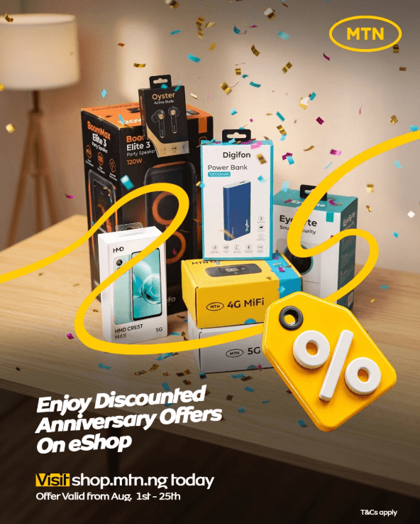 MTN Anniversary Deals with discounted Price
