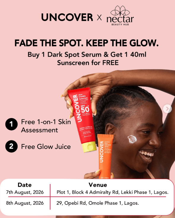 Buy 1 Uncover Dark Spot Serum and Get Sunscreen FREE