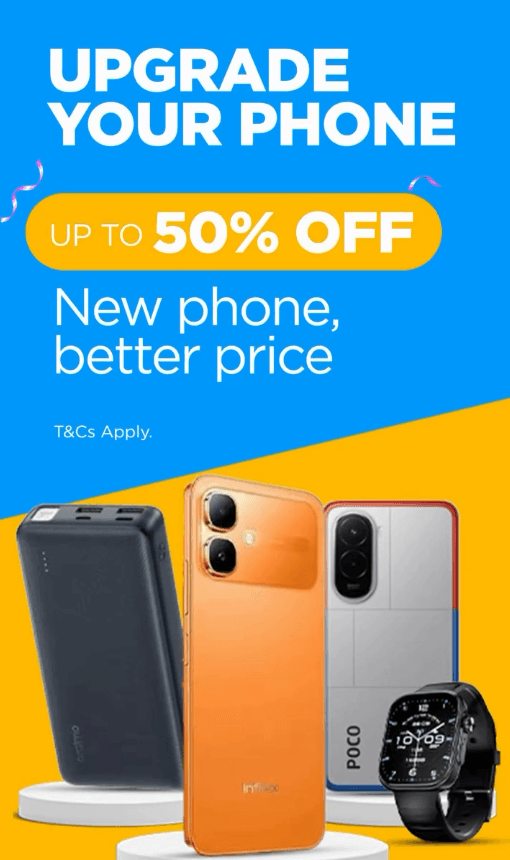 Up to 50% OFF on Phones, Power Banks, and Wearables