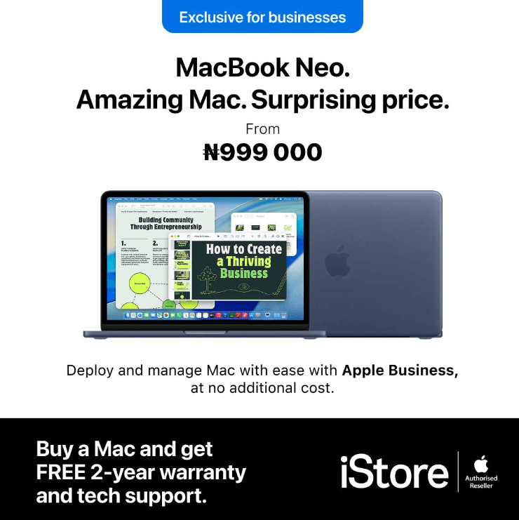 Buy a MacBook Neo and Get FREE 2-year warranty + Tech Support.