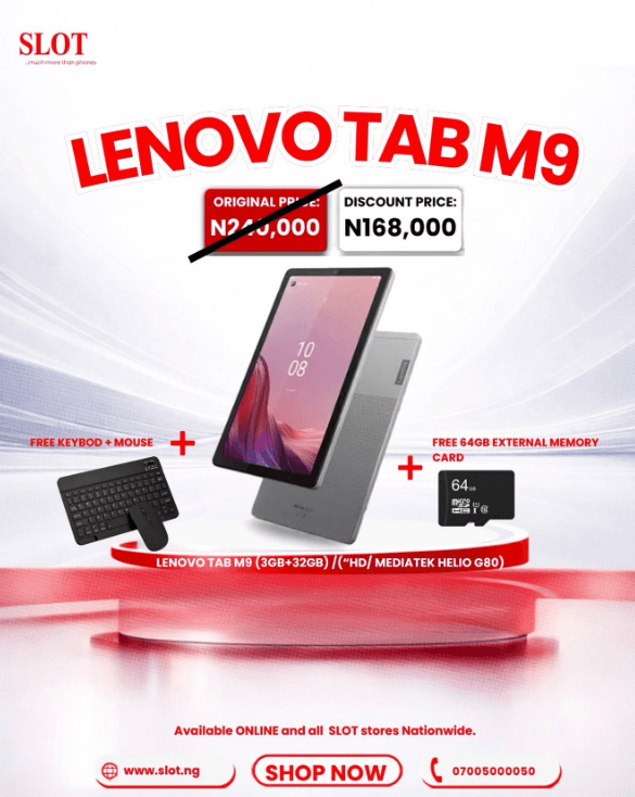 Buy Lenovo Tab M9 (3GB + 32GB) and Enjoy FREE Extras