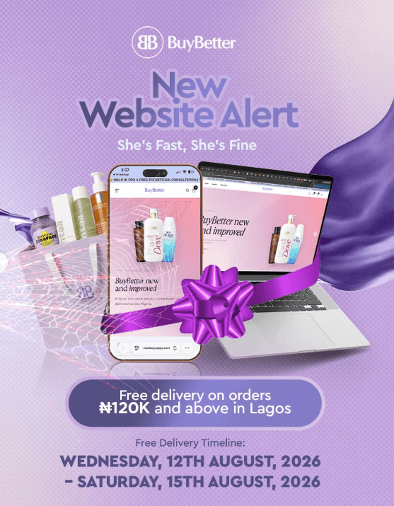 Enjoy FREE DELIVERY on Lagos Orders of ₦120,000+