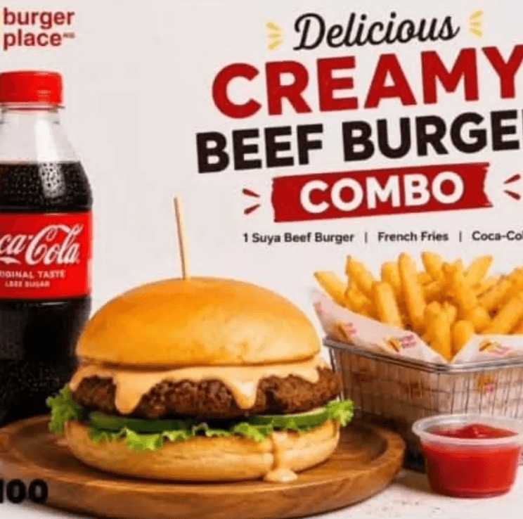 Friday Discount - Creamy Beef Burger Combo