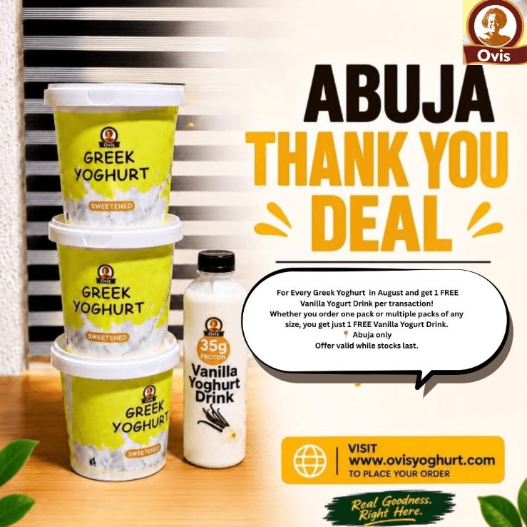 Get 1 FREE Vanilla Yoghurt Drink for Every Transaction