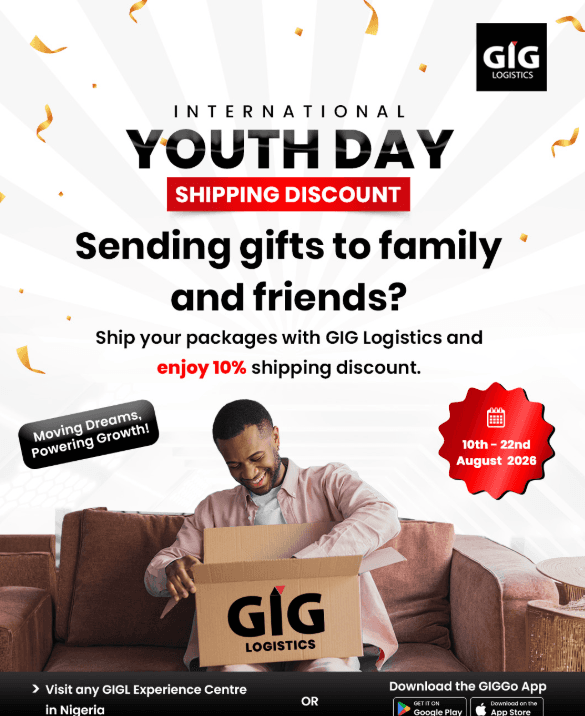 10% Shipping Discount with GIG Logistics