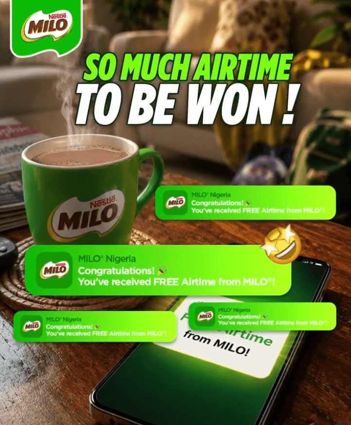 Be One of The Airtime Winners in The MILO Promo Sachet