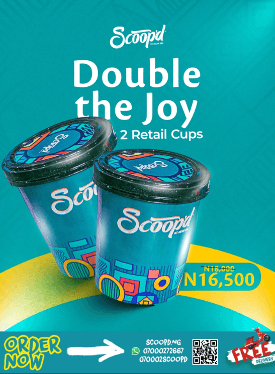 Double The Scoop, Double The Joy + Free Delivery