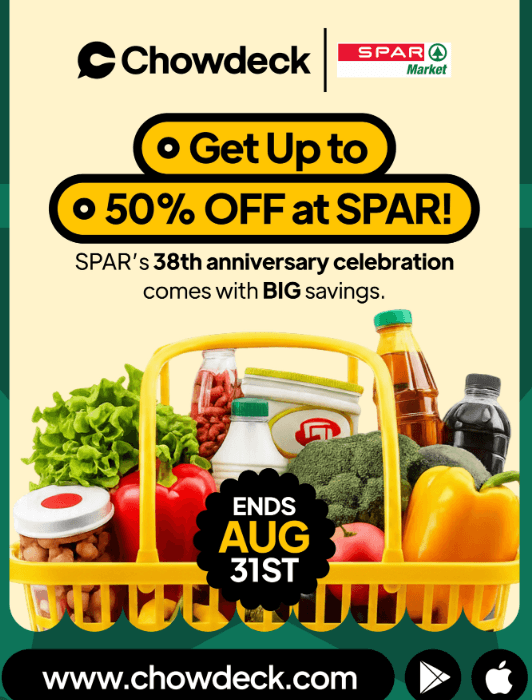 Get Up to 50% OFF When you Shop at SPAR