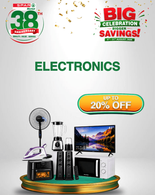 Enjoy UP TO 20% OFF Selected Electronics