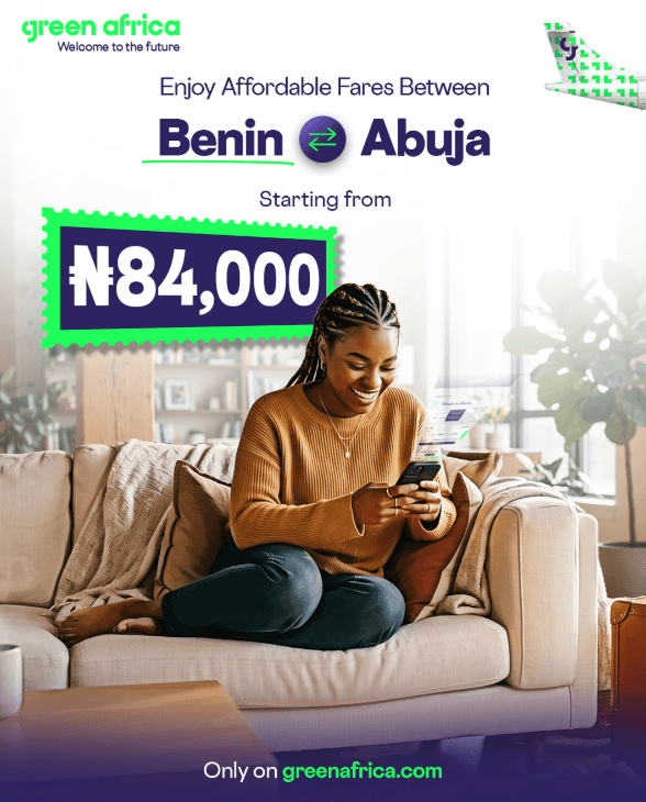 Fly Between Benin ⇄ Abuja From Just ₦84,000