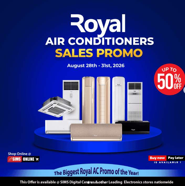 Enjoy UP TO 50% OFF Royal Air Conditioners