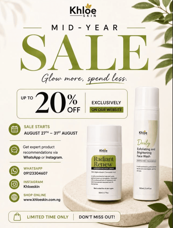 Enjoy UP TO 20% OFF on your Skincare
