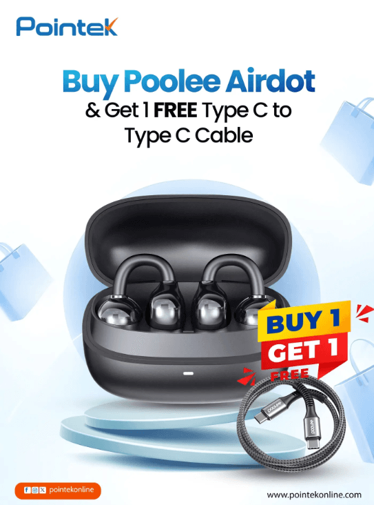 Purchase Poolee AirDot and Receive a FREE Type-C to Type-C Cable