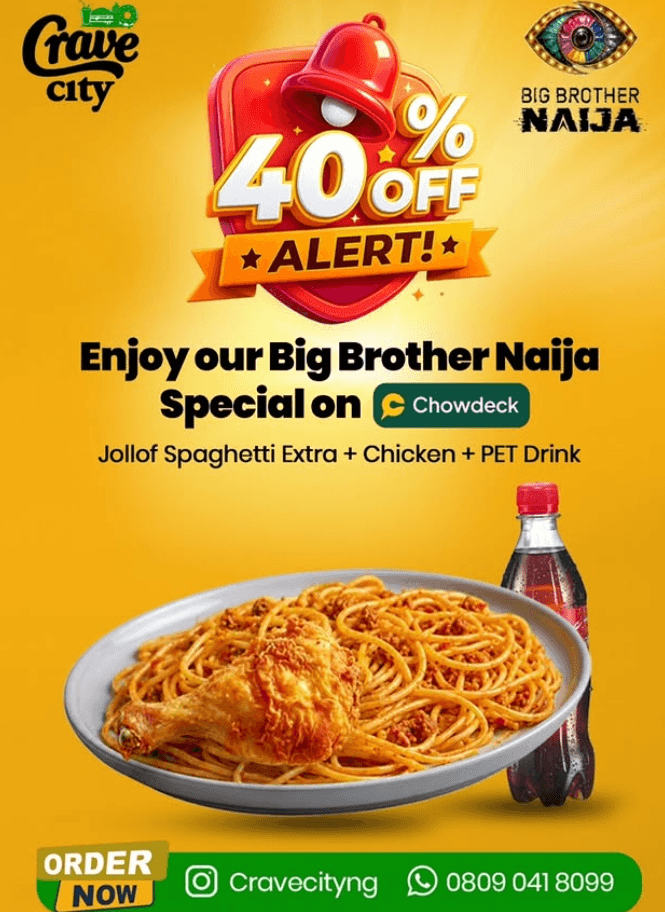 Enjoy 40% OFF Selected Favourite Meal