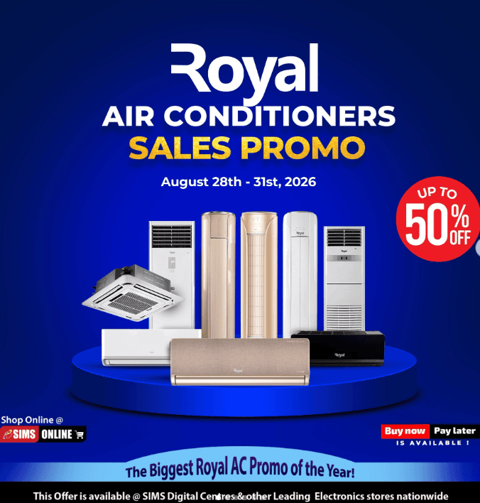 Enjoy UP TO 50% OFF Royal Air Conditioners