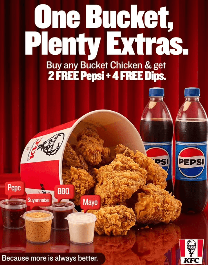 12 Pieces of Chicken. Extra Drinks. Extra Flavour
