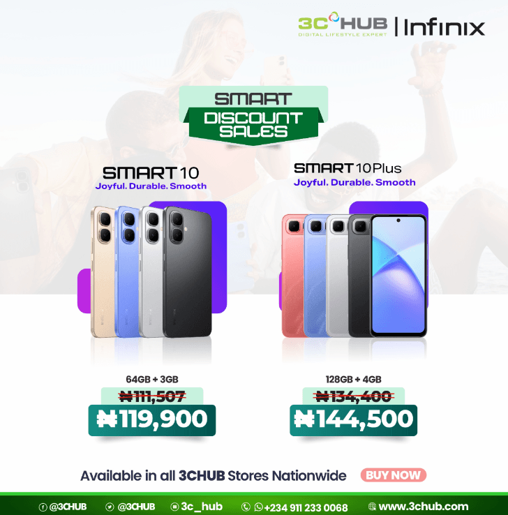 Amazing Discount on Infinix SMART 10 Series