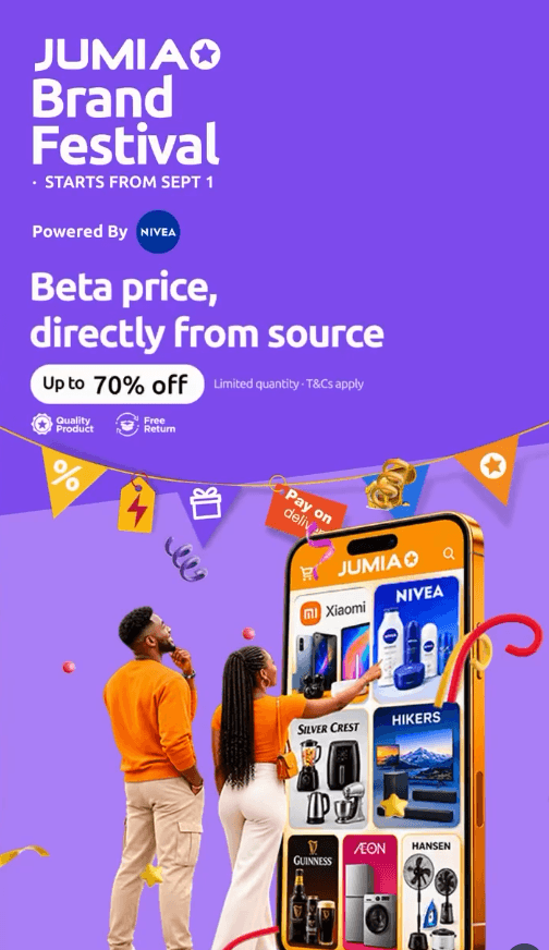 Up to 70% OFF on Jumia Brand Festival