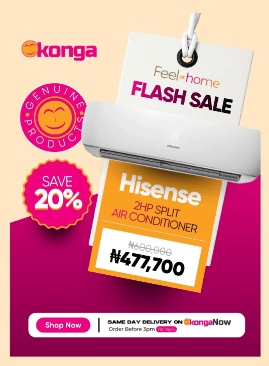 Save 20% during Konga’s Feel at the Home Flash Sale!