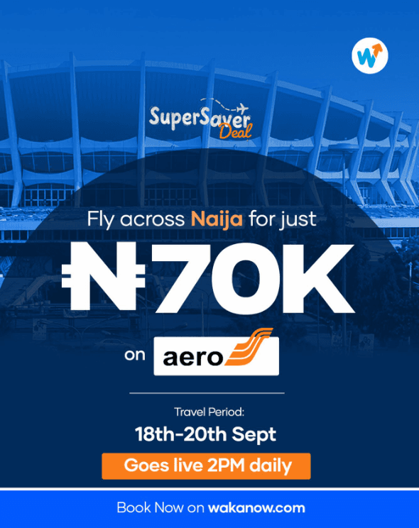 Travel Promo - Fly Across Nigeria for Just ā¦70,000 on Aero