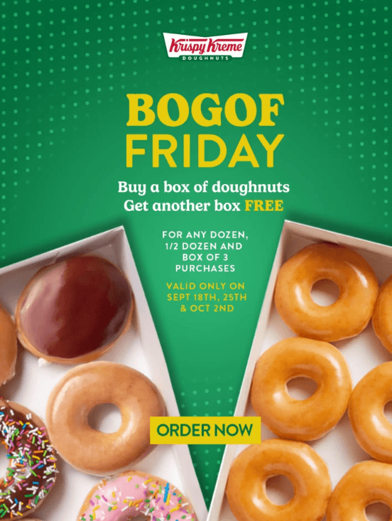 Buy 1 Box of Doughnut and Enjoy 1 Extra box FREE