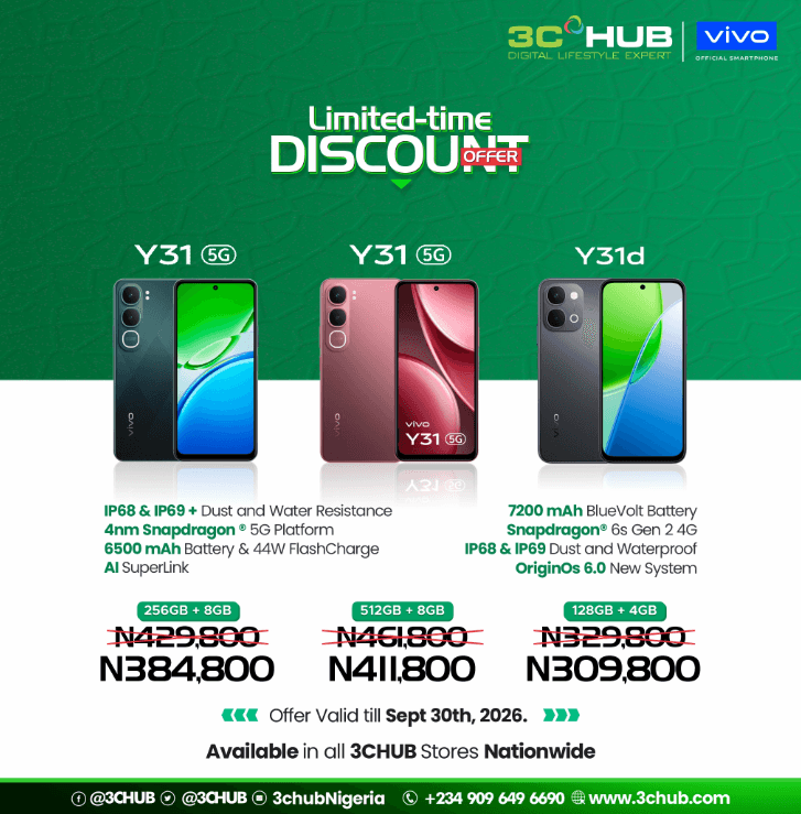 Enjoy Amazing Discount on the Vivo Y31 Series
