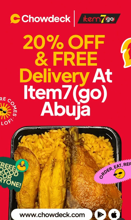 Enjoy 20% OFF + FREE Delivery from Item7go Abuja
