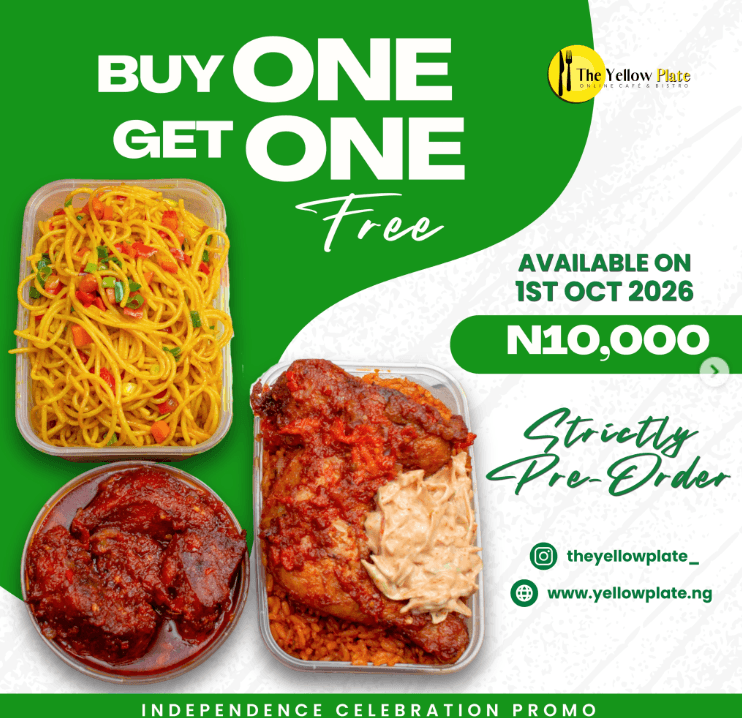 Buy 1 Plate of Smokey Jollof Rice and Get 1 Plate Free