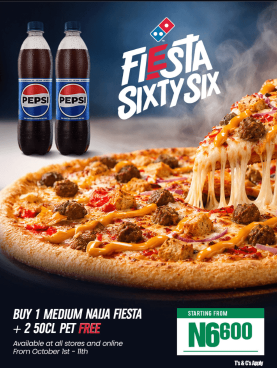 Get 2 FREE 50cl Drink in the Fiesta Promo