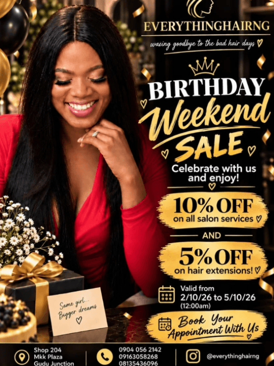 Get Up to 10% OFF all Salon Services + 5% OFF Hair Extensions