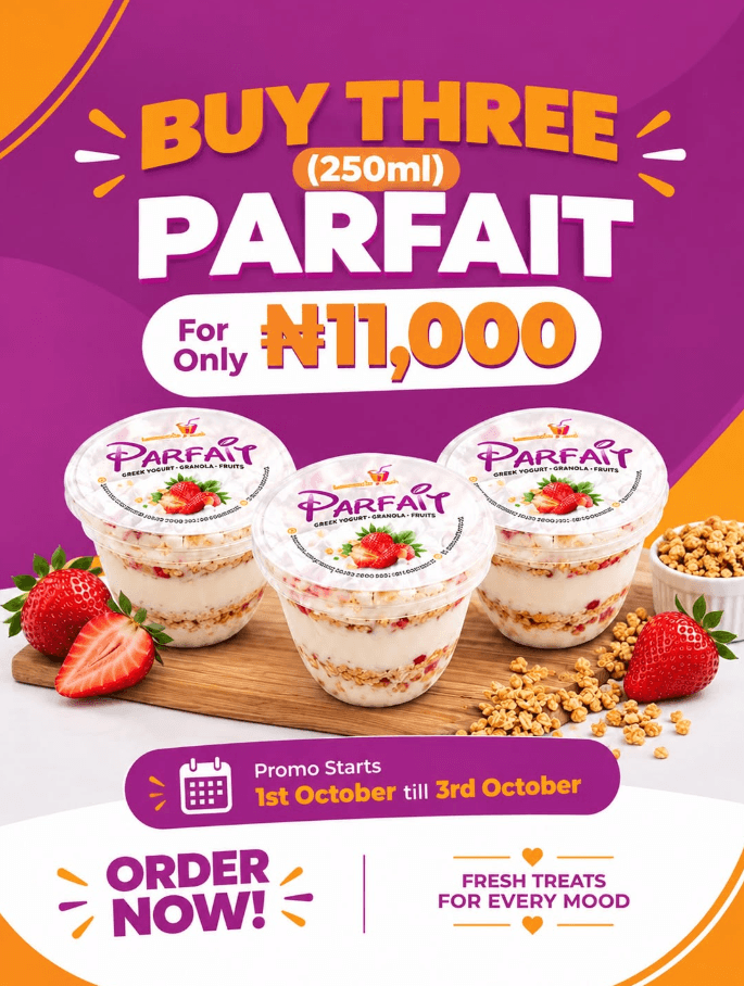 Discount Bundle Price on the 250ml Parfaits